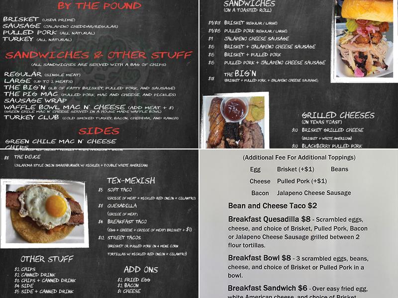 Legit-Ass Meats BBQ Menu