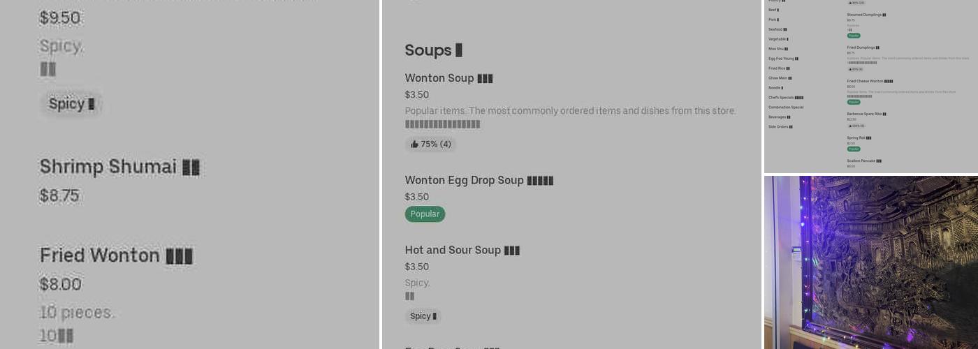 King Wok Chinese Restaurant Menu