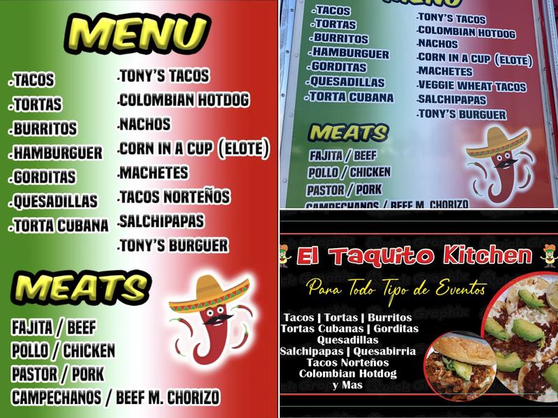 El taquito kitchen Menu