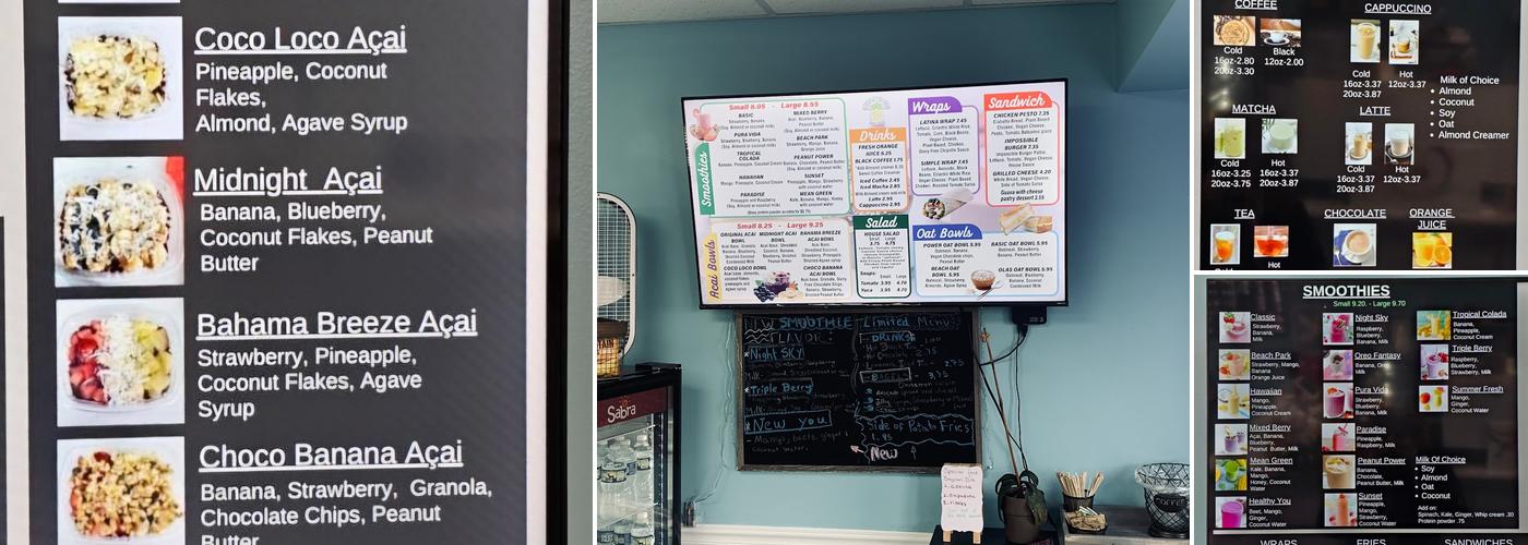 Fresh Life Cafe Menu