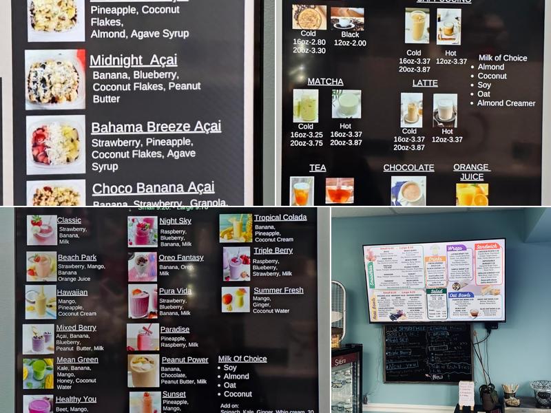 Fresh Life Cafe Menu