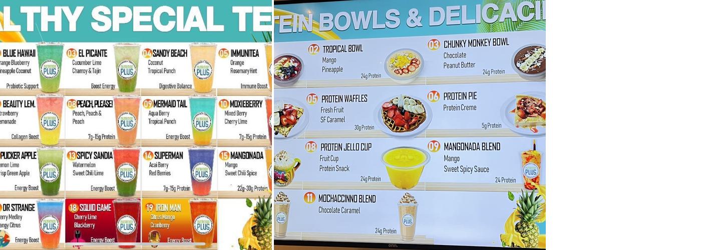 Nutrition Plus Menu