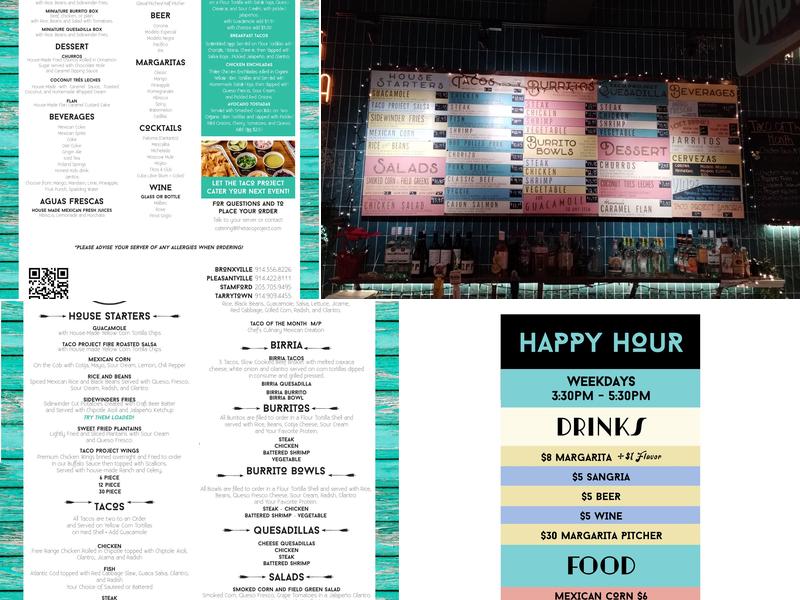 The Taco Project Menu