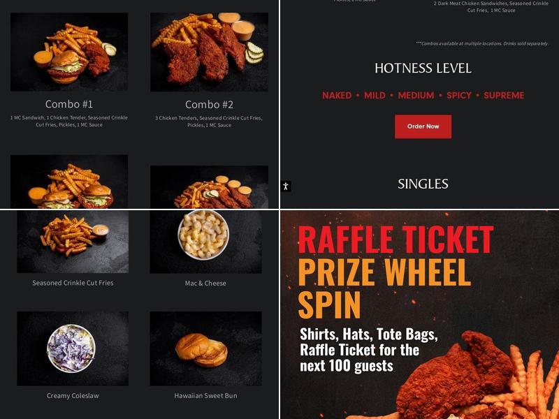 Main Chick Menu
