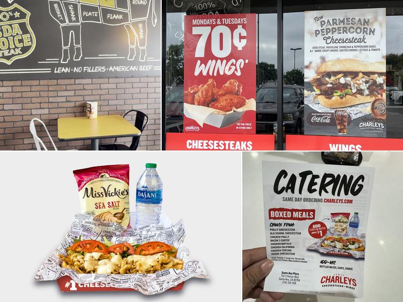 Charleys Cheesesteaks and Wings Menu
