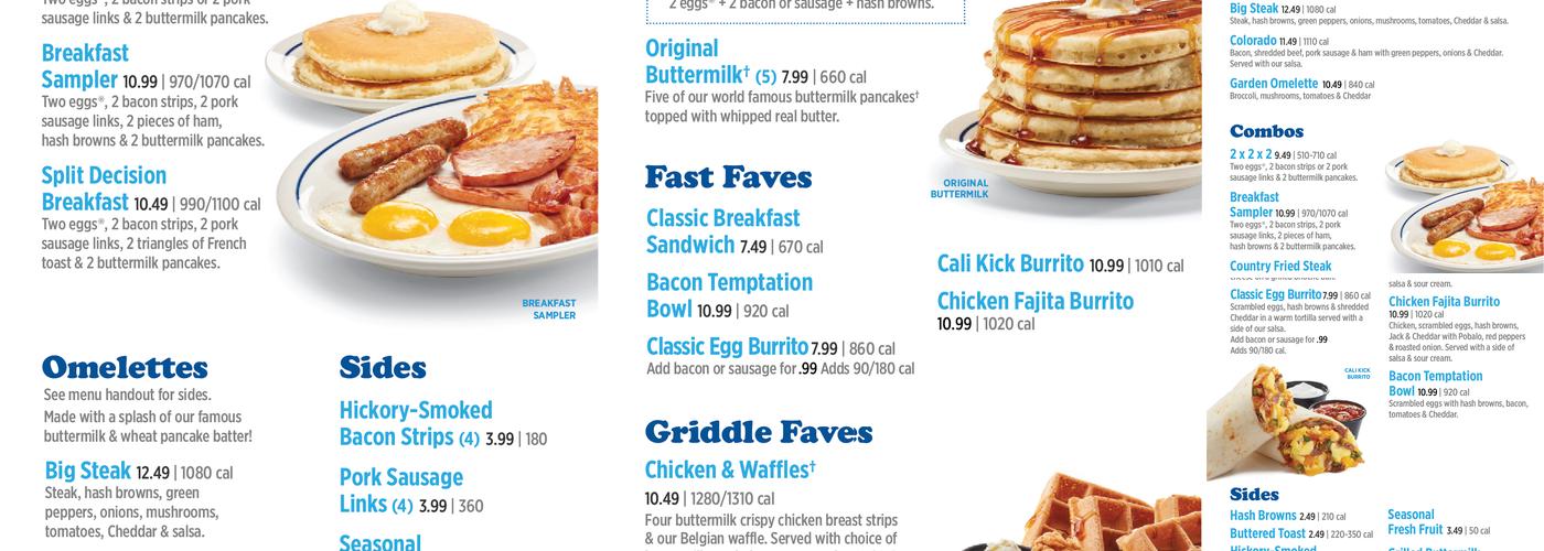 IHOP Menu