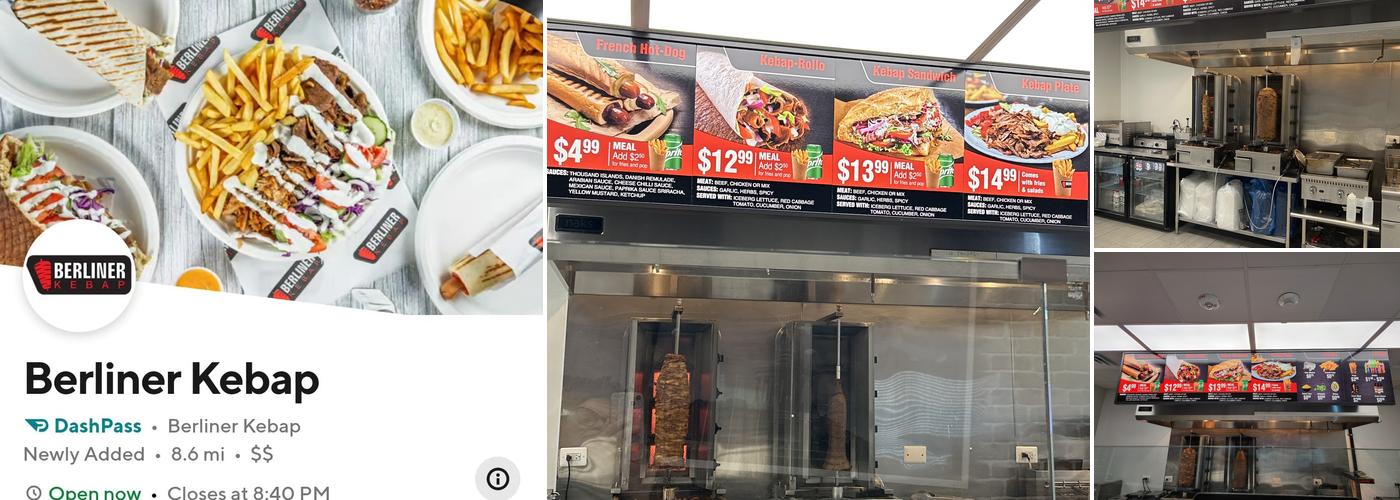 Berliner Kebap Menu