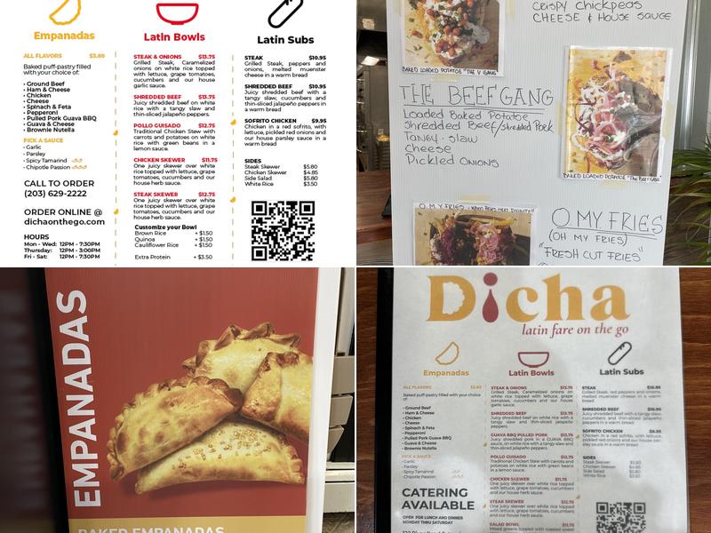 Dicha Menu