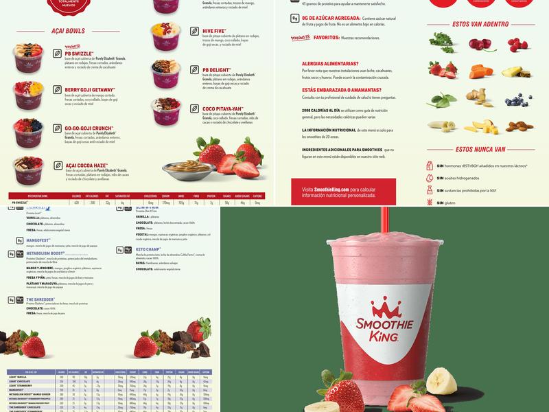 Smoothie King Menu