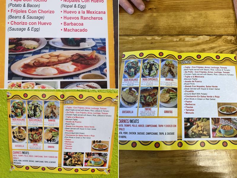 Mexitaco Menu