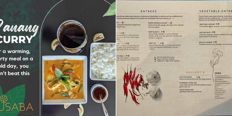 Busaba Thai | Boulder Menu