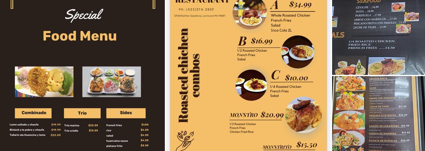 El Rey Peruvian Restaurant Menu