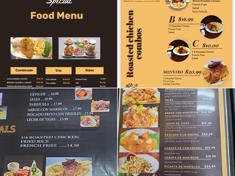 El Rey Peruvian Restaurant Menu