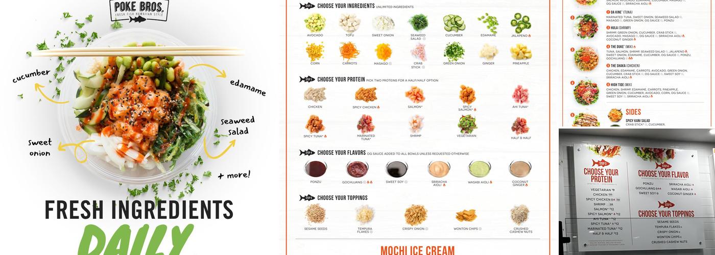 Poke Bros. Menu