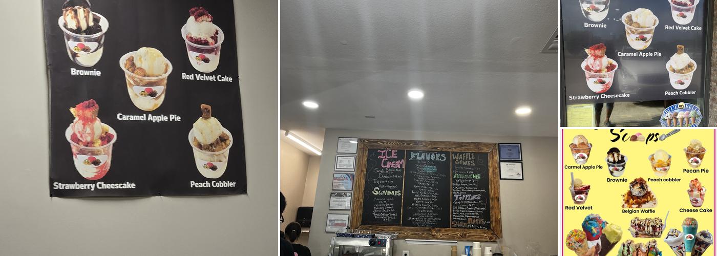 Scoops Ice Cream Waxahachie, TX Menu