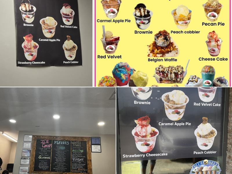 Scoops Ice Cream Waxahachie, TX Menu
