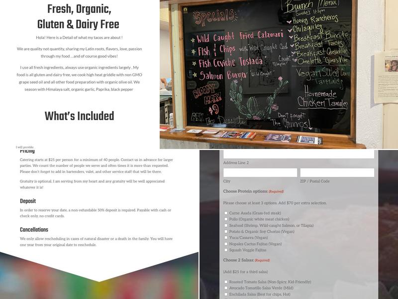 La Chingona Tacos Menu