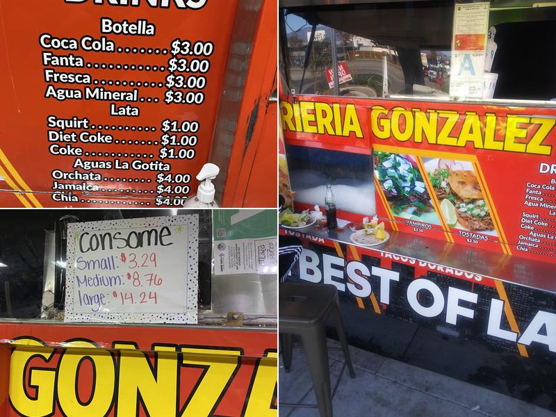 Birrieria Gonzalez Food Truck Menu