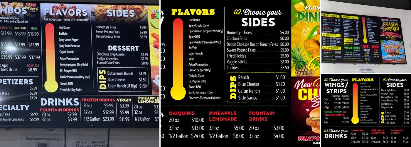 WingIT Menu