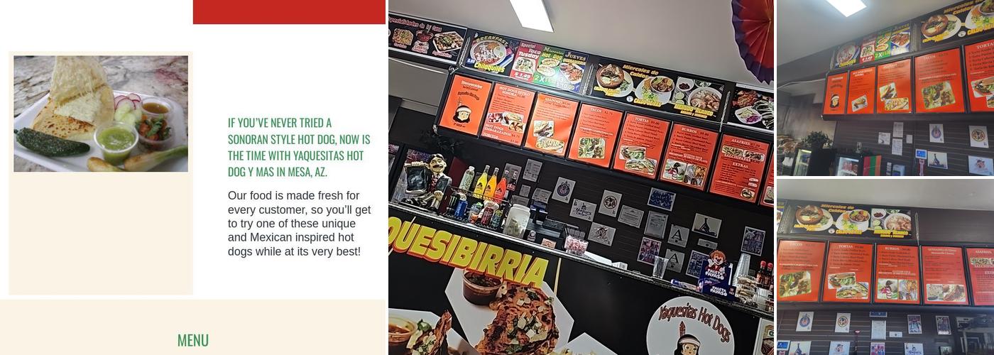 YAQUESITAS HOT DOG Y MÁS Menu