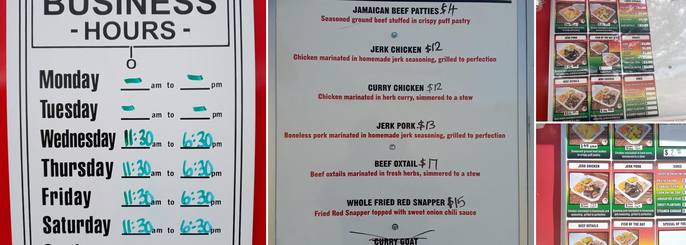 Just Kool Menu