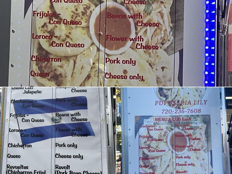 Pupuseria Lily LLC Menu