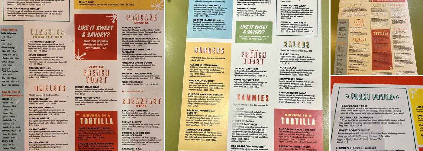 Snooze Menu