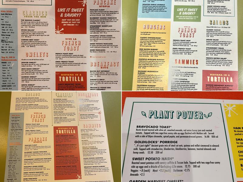 Snooze Menu
