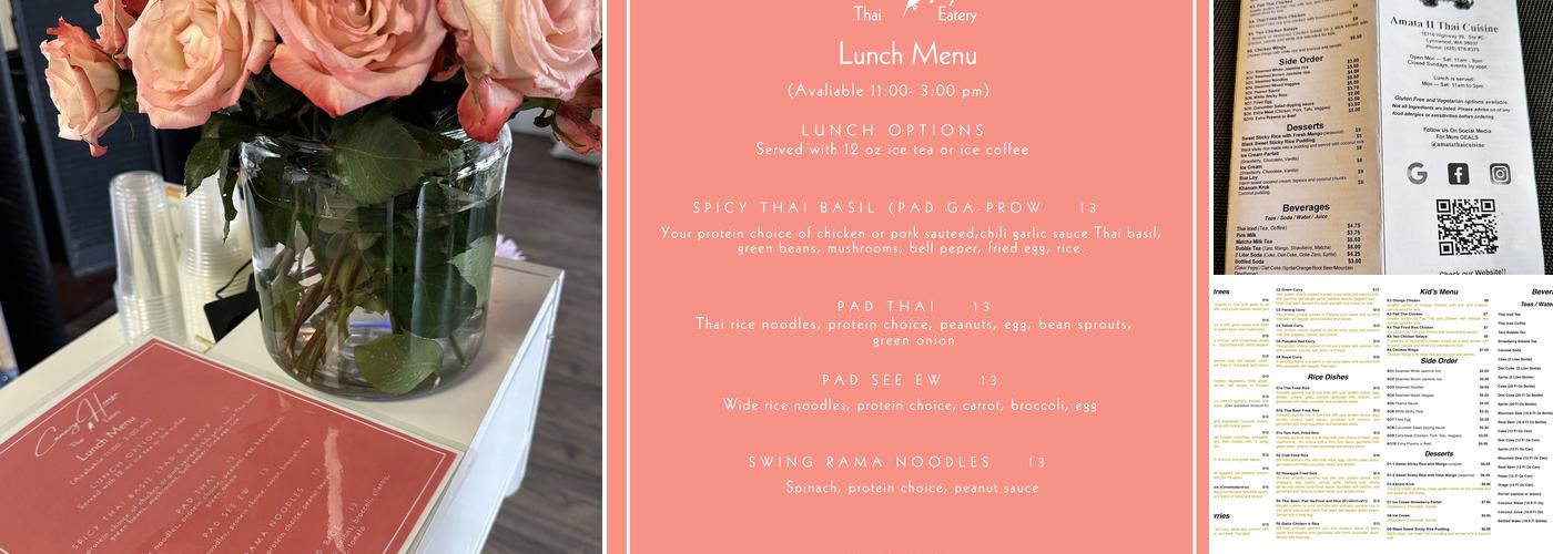 Canary House Thai Eatery Menu