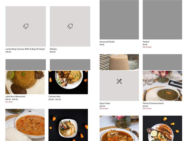 Dijah's Kitchen - African Restaurant Menu