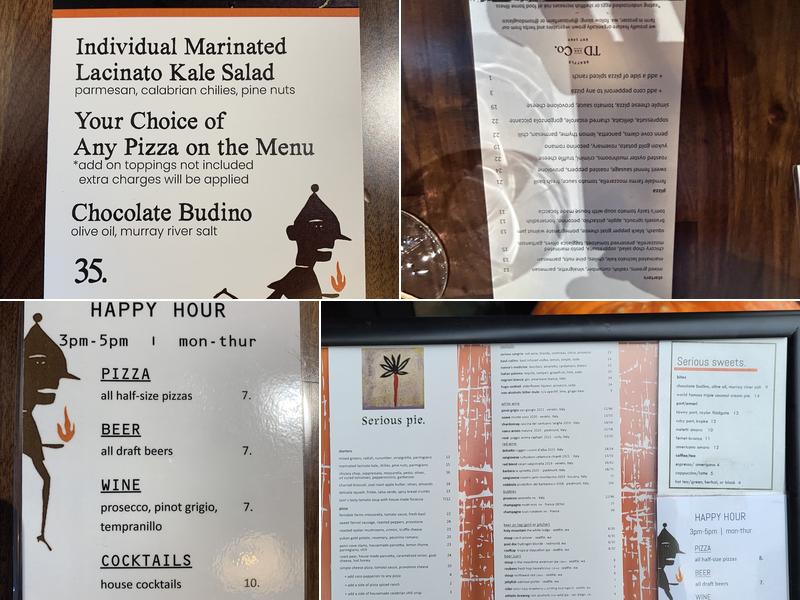 Serious Pie Totem Lake Menu