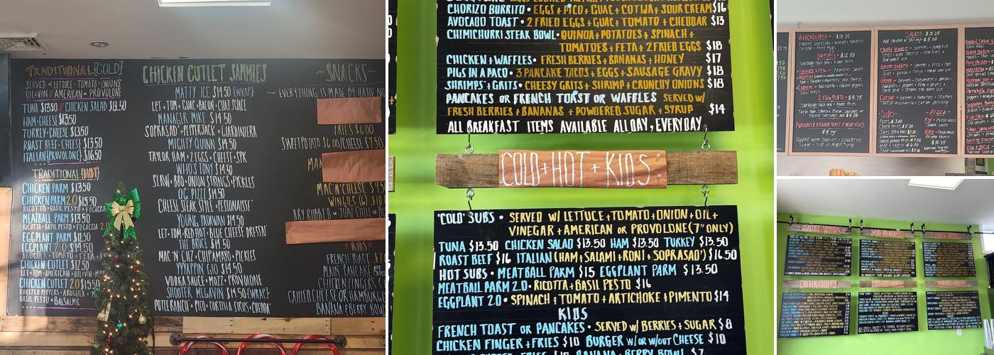 Chat & Griddle Menu