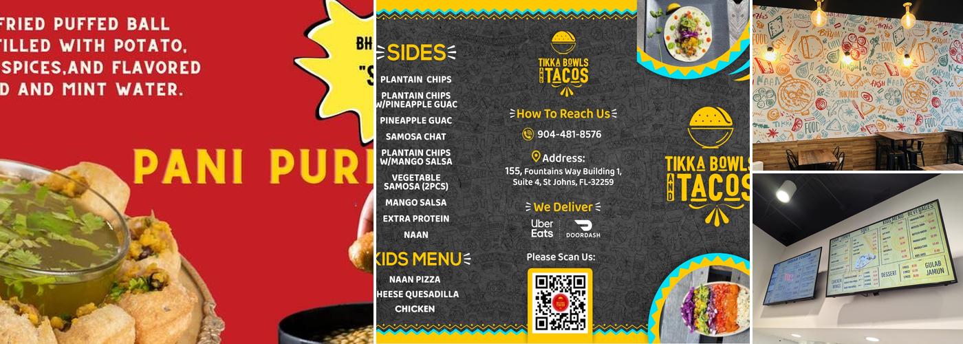 Tikka Bowls And Tacos Menu
