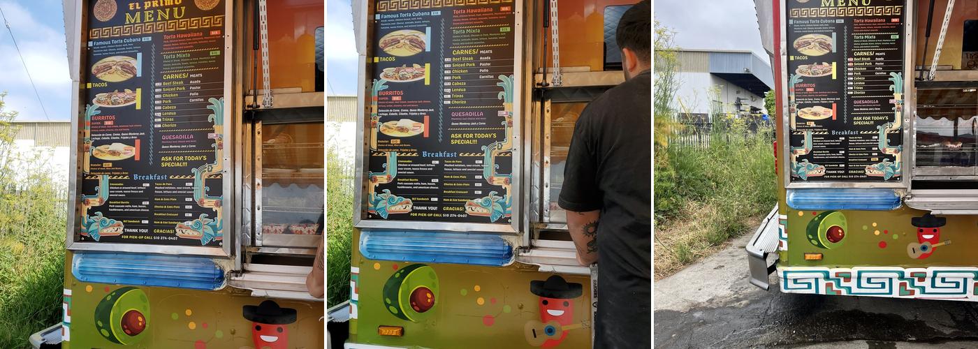 Tacos El Primo Menu