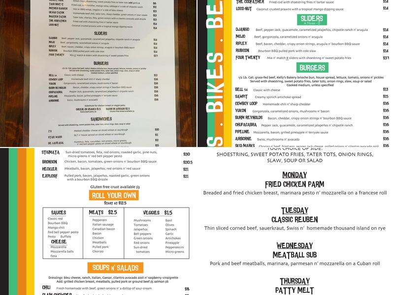 Two Doors Menu