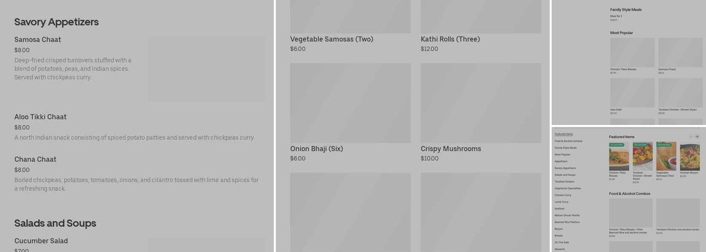 Vegan Earth Food Menu