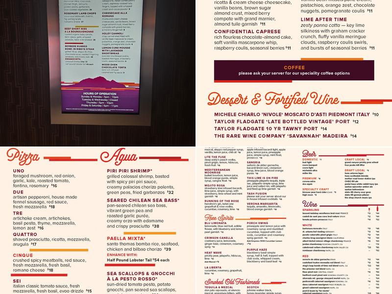 Tash Menu