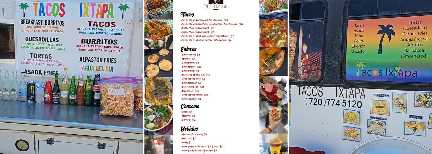 Tacos ixtapa Menu