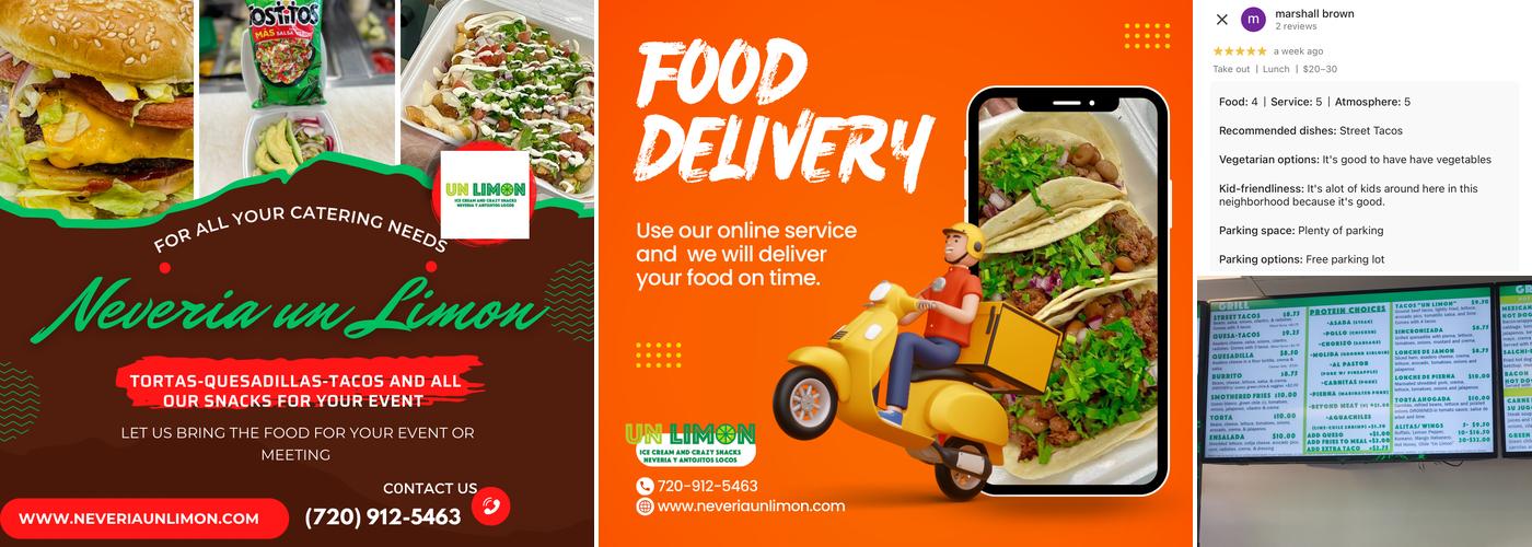 Neveria Un Limon Menu