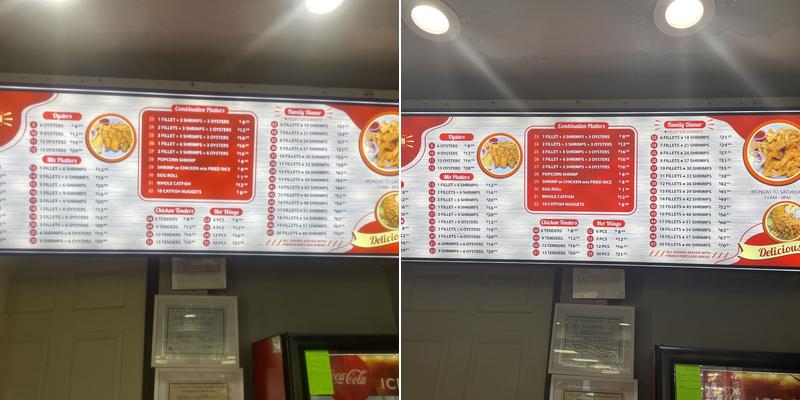 Love's Seafood & Chicken Menu