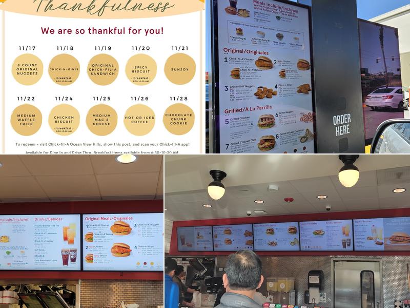 Chick-fil-A Menu