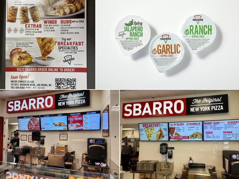 Sbarro Menu