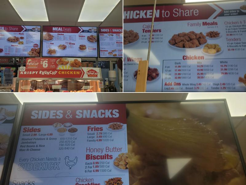 Tukwila Chevron/ Krispy Krunchy Chicken Menu