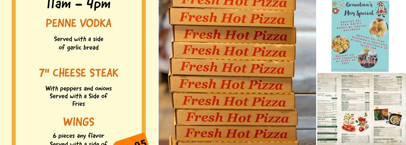 Grandma's Pizza of Wayne NJ Menu