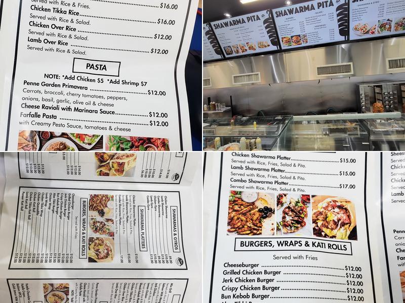 Shawarma Pita Menu
