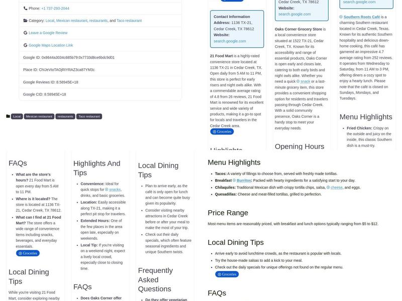 Mexitacos Doña Ofe “Food Truck” Menu