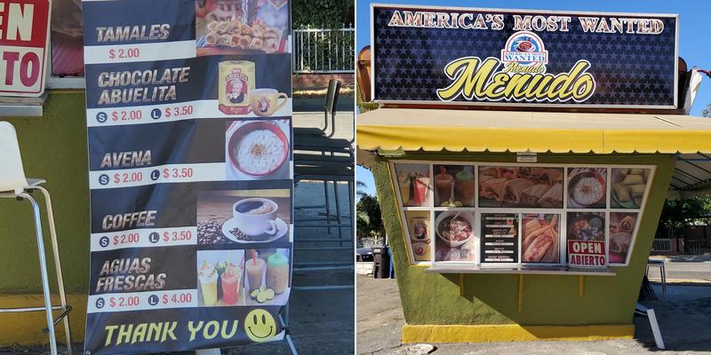 America's most wanted menudo Menu