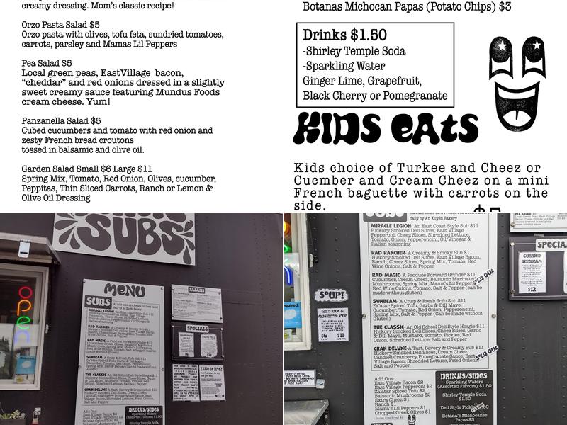 Rad Magic Subs Menu