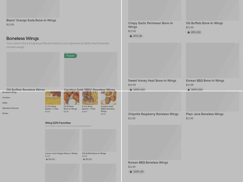 Wing SZN - Rhodes Ranch Menu