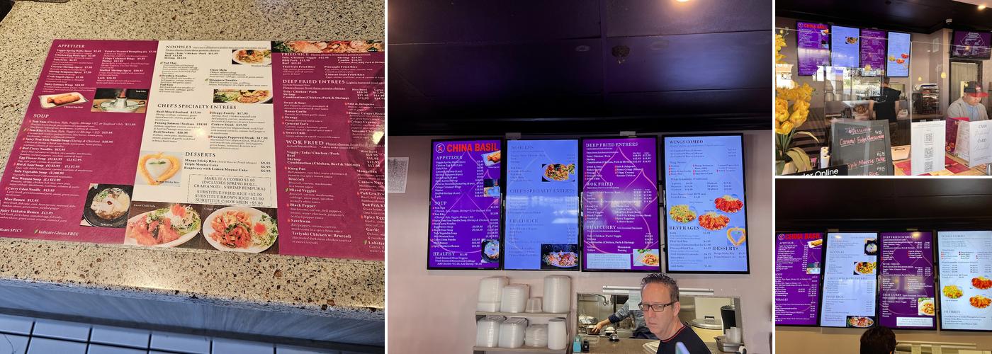 China Basil Thai and Chinese Kitchen Menu